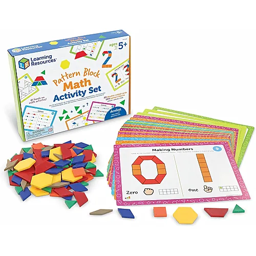 Kit d�activit�s math�matiques Avec des Formes de Learning Resources, Jeux math�matiques Pour Enfants, Jeux �ducatifs, math�matiques pr�scolaires, Montessori, 144 pi�ces, � partir de 5 ans