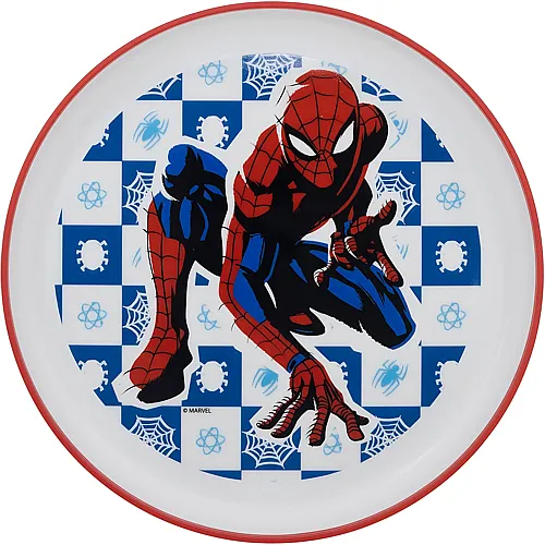 Stor Spiderman Rutschfester Teller - � 20 cm