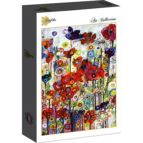 Grafika Puzzle Art Collection Sally Rich - Poppies - 1000 Teile