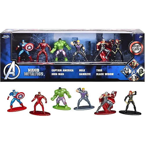 Jada 6er Pack Marvel Avengers Diorama