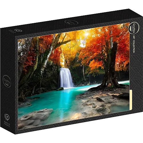 Grafika Puzzle Art Collection Wasserfall im Wald (500Teile)