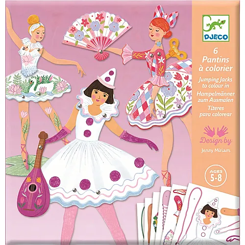 Djeco Hampelm�nner zum Ausmalen Tutus