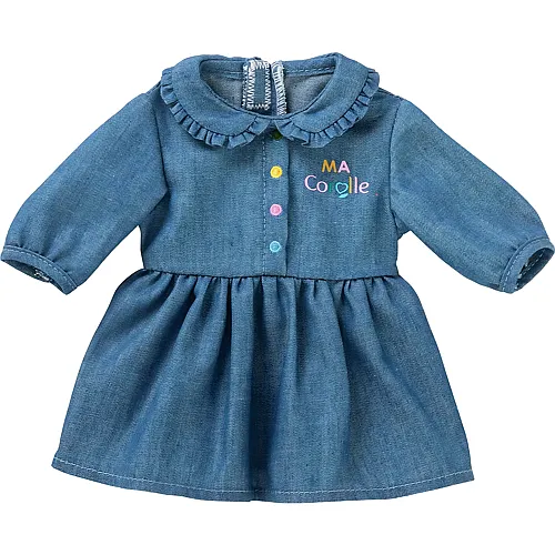Jeanskleid f�r Babypuppe 36cm