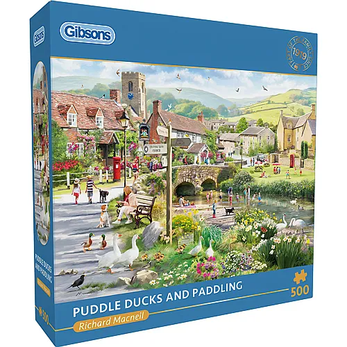 Gibsons Puzzle Richard Macneil Puddle Ducks & Paddling - 500 Teile