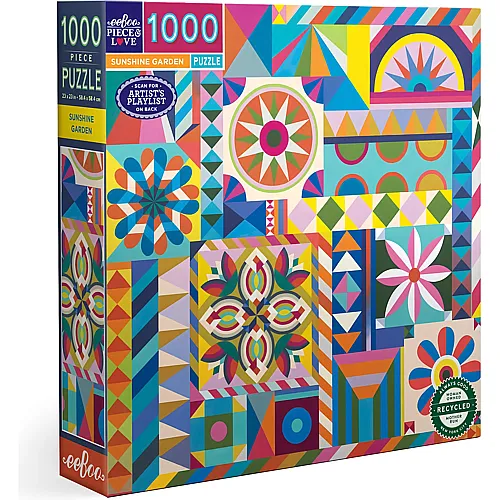eeBoo Puzzle Sunshine Garden - 1000 Teile
