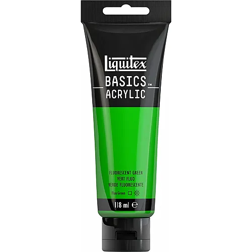 Liquitex Lqx Basics Acrylfarbe 118ml Tube Gr�n Fluo