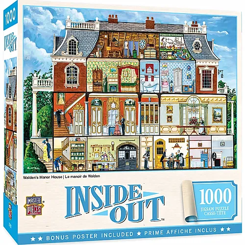 Master Pieces Puzzle Inside Out Waldens Herrenhaus - 1000 Teile