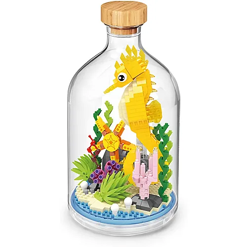 WiseHawk Bausatz mit Miniaturbl�cken zum BAU von Insekten und kleinen Tieren. Inklusive Methacrylat-Flasche zum Schutz der Konstruktion. Seepferdchen