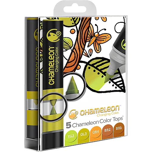Chameleon 5-pen Tops Earth Tones Set
