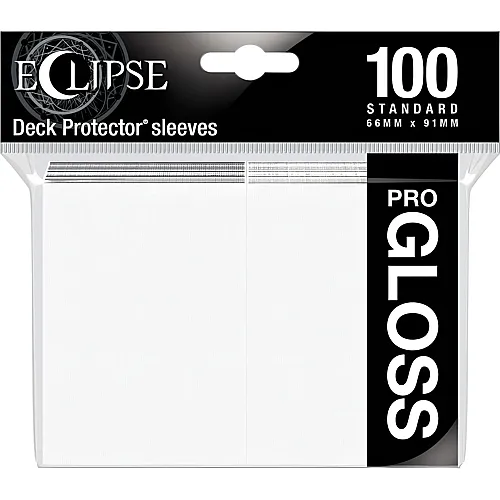 Ultra Pro White Eclipse Gloss Deck Protector Standard (100Teile)