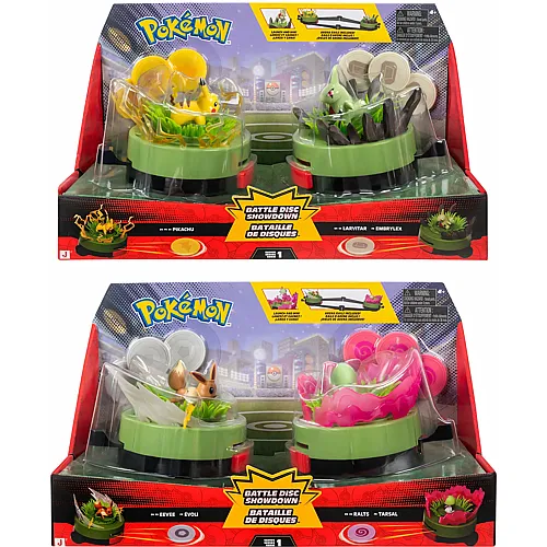 Jazwares Pok�mon Battle Disc Showdown Spiel / 2-Pack