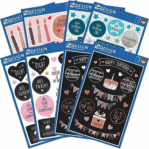 Z-Design Sticker Geburtstag