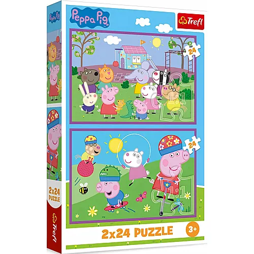 Peppa auf dem Spielplatz 24Teile