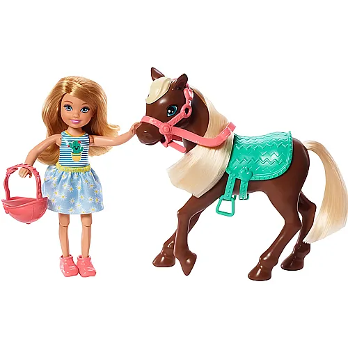 Barbie Chelsea Puppe & Pony Blond