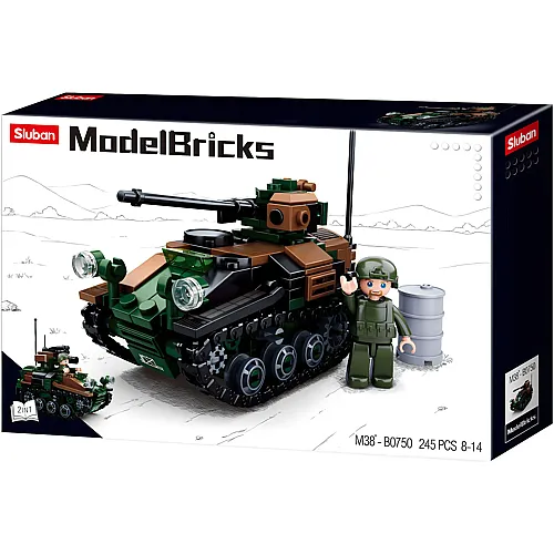 Sluban ModelBricks Kleiner Panzer (245Teile)