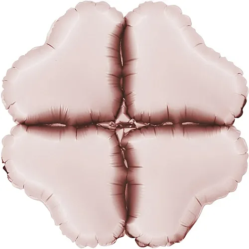 Socle de ballons cur rose pastel - 30 cm