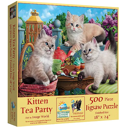 SunsOut Puzzle Image World itten Tea Party - 500 Teile