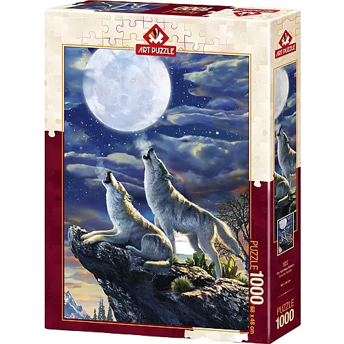 Art Puzzle Full Moon Wolves - 1000 Teile