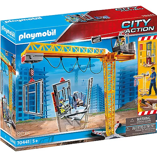 PLAYMOBIL City Action RC-Baukran mit Bauteil (70441)