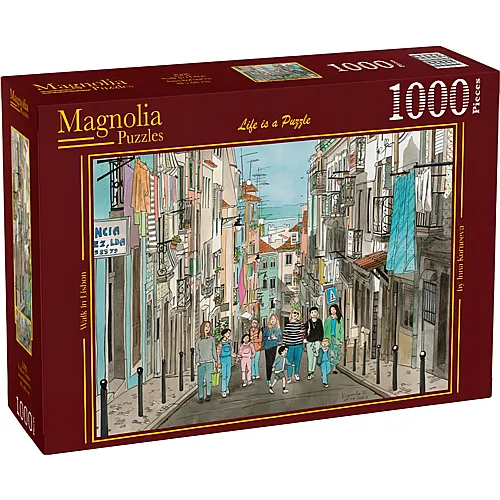 Magnolia Puzzle Spaziergang in Lissabon (1000Teile)