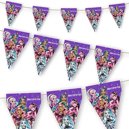 BeenSmile Monster High Wimpelkette - 3 m