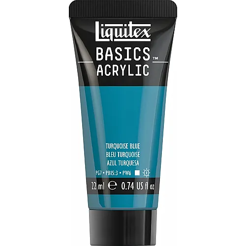 Liquitex Lqx Basics Acrylfarbe 22ml Tube T�rkisblau
