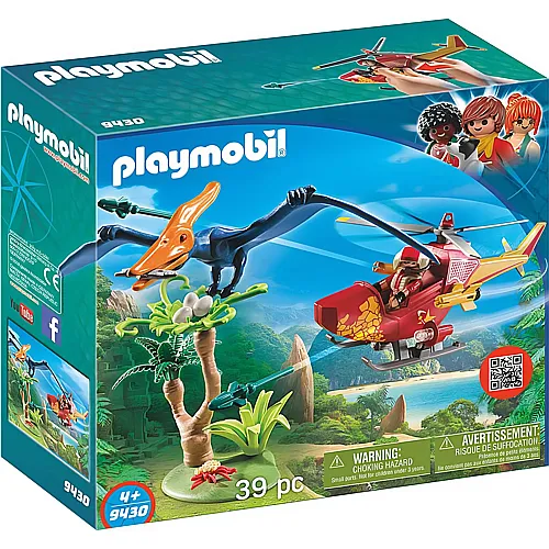PLAYMOBIL Dinos Helikopter mit Flugsaurier (9430)