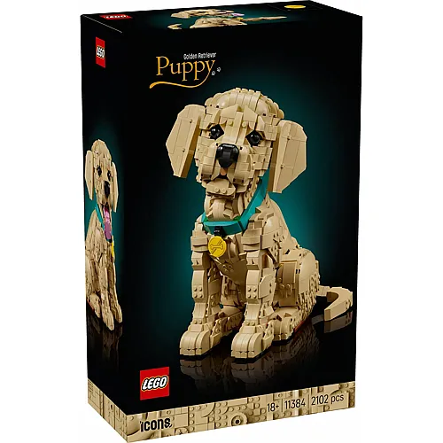 LEGO Icons Golden Retriever Welpe 11384