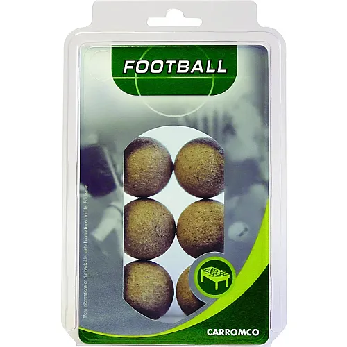 Palline da calcetto, 6x sughero, blister