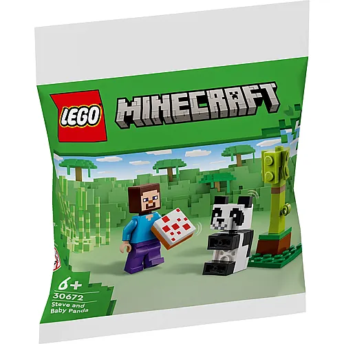 Steve mit Baby-Panda 30672