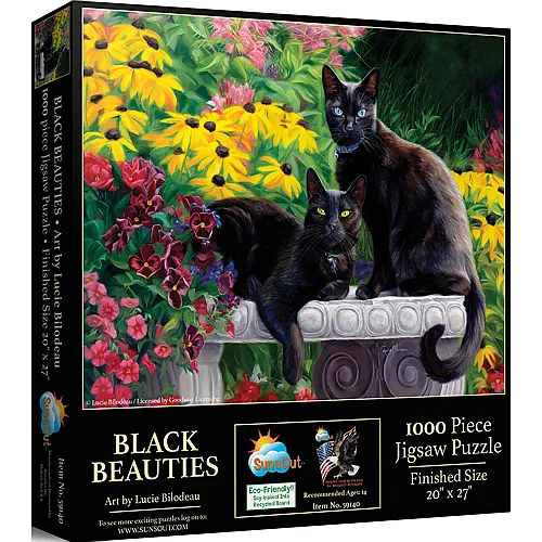 SunsOut Puzzle Lucie Bilodeau Schwarze Sch�nheiten - 1000 Teile
