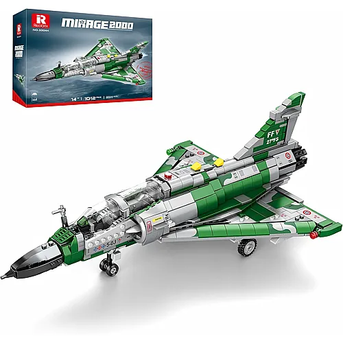Reobrix Mirage 2000 Kampfjet Bausatz f�r Erwachsene und Jugendliche, Milit�rflugzeug Modellset, Flugzeugspielzeug mit
