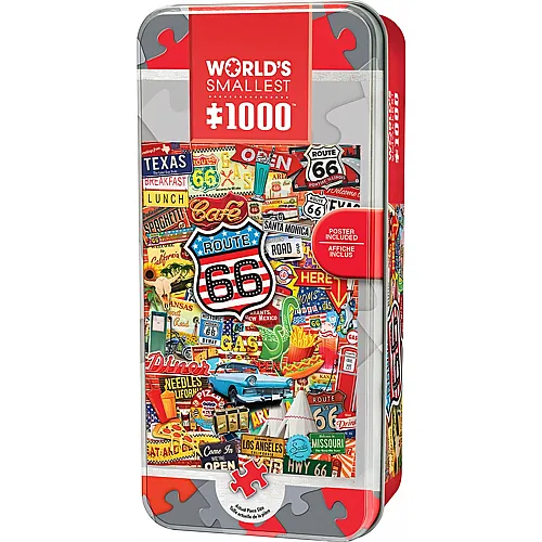 Master Pieces World's Smallest Route 66 - Puzzle in der Dose - 1000 Teile