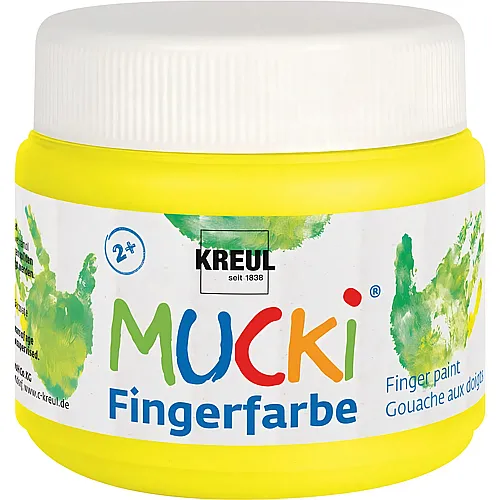 Kreul Mucki Fingerfarbe Gelb - 150 ml