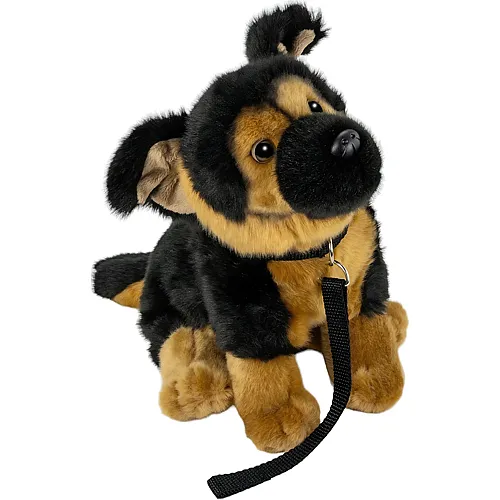 Sch�ferhund mit Leine - 25 cm