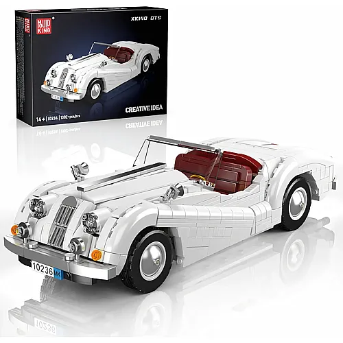 Mould King 10236 Technik Speed Champion Oldtimer Klemmbausteine Cabriolet Supersportwagen Bausteine Auto Bauspielzeug Kompatibel