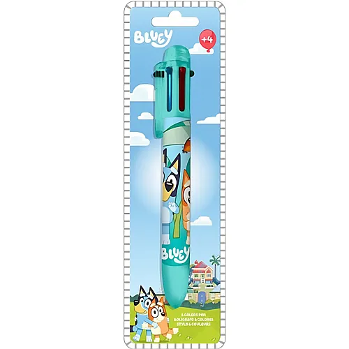 Kids Licensing Bluey Mehrfarbenstift mit 6 Farben