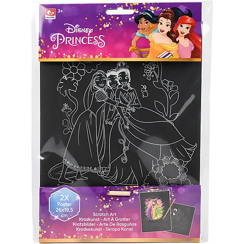 Canenco Images � gratter Disney Princess, 2 pi�ces.