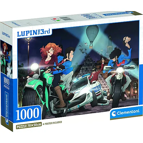Clementoni Puzzle Lupin The 3rd - 1000 Teile