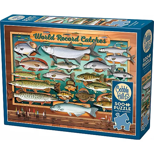 Cobble Hill Puzzle 500 Teile XXL Teile - World Record Catches