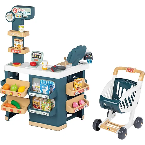 Smoby Supermarkt mit Einkaufswagen - 42 Teile