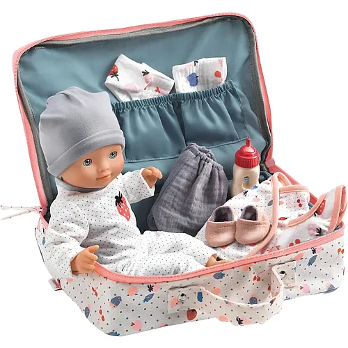 Djeco Spielkoffer mit Puppe & Zubehr Vanille