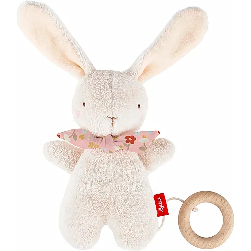 Mini Spieluhr Hase Rosa - 19 cm