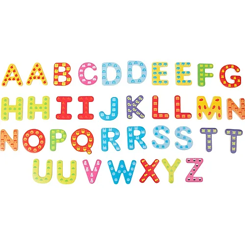 small foot Educate Bunte Magnetbuchstaben - 37 Teile