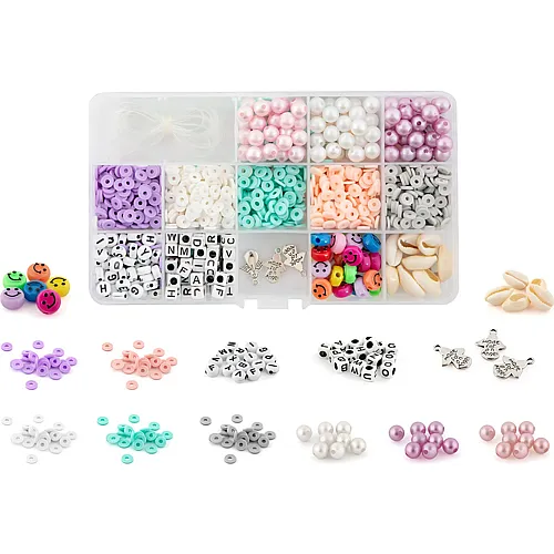 Grafix Perlensets Perlen in Box, 12 Perlensets
