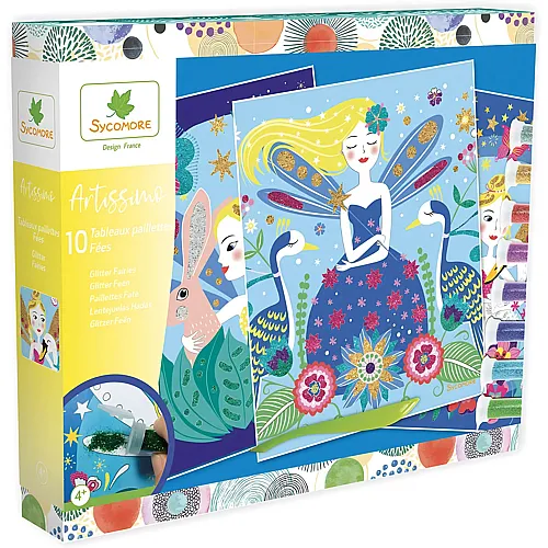 Glitter Design Feen basteln