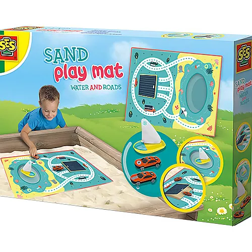 SES Sand Spielmatte Wasser & Strasse
