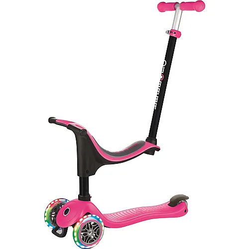 Globber Scooter Go Up Sporty Lights Pink