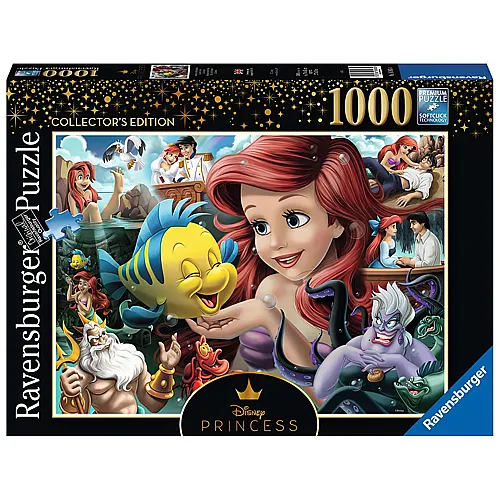 Ravensburger Puzzle Disney Princess Arielle, die Meerjungfrau (1000Teile)
