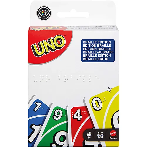 Mattel Games UNO Braille